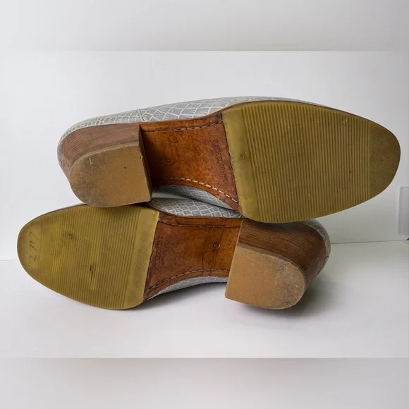 Rachel Comey Gray Croc-Embossed Ankle Boots 10 9.5 - Picture 10 of 11